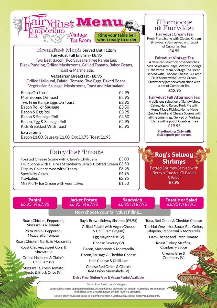 Menu The Fairydust Emporium Silloth-7